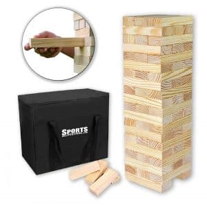 Sports Festival Giant Wooden Tumbling Timbers with Storage Bag