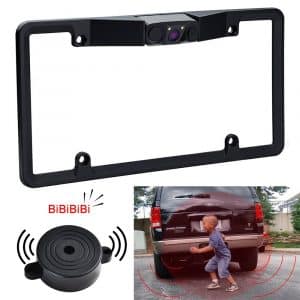RCRunning License Plate Frame Mount Rear View Camera