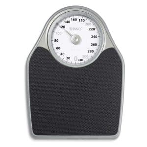 Thinner Scales Extra-Large Dial Analog Bathroom Scale