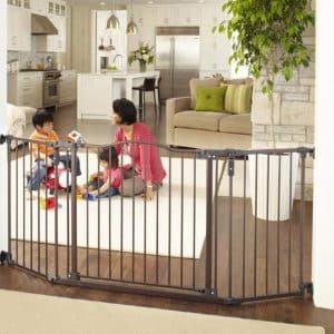 North States 72" Deluxe Baby Gate, Bronze