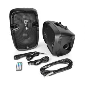 Pyle 2 Powered PA Active Loudspeaker with USB for MP3 Amplifier