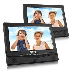 CUTRIP-10.1 inches Portable Dual Screen DVD Player with Mount Holder