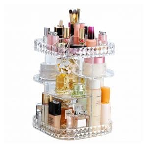 Makeup Organizer 360-Degree Rotating Cosmetic Storage