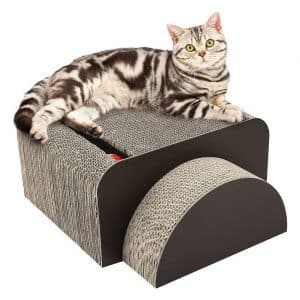 Pawaboo Cat Scratcher Lounge Bed