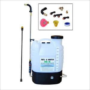 4-Gallon Battery Powered Wide Mouth with STEEL WAND and BRASS NOZZLE