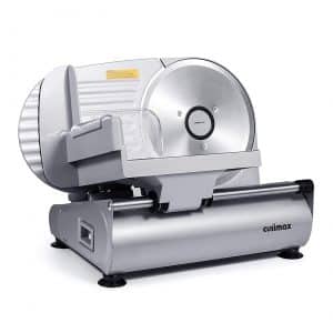 CUSIMAX 7.5” Stainless Steel Electric Food and Meat Slicer