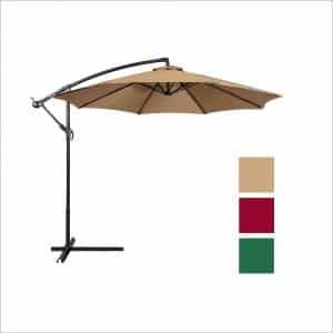 Best Choice Products Offset 10-Inch Hanging Outdoor Patio Umbrella