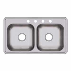 Elkay Double Bowl Stainless Steel Kitchen Sink