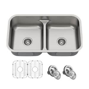 Kraus Double Bowl Stainless Steel Kitchen Sink