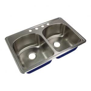 Transolid Double Bowl Stainless Steel Kitchen Sink