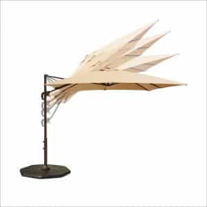 Le Papillon 8 x 8 Feet Cantilever Offset Hanging Patio Umbrella