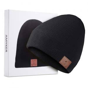 Amyker Wireless Bluetooth 5.0 Knit Winter Beanie Hat