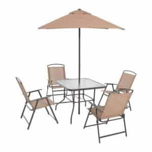 Mainstay Lane 6 Pieces Folding Outdoor Dining Sets