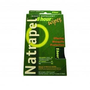 Natrapel Insect Repellent Wipes, 12 pieces