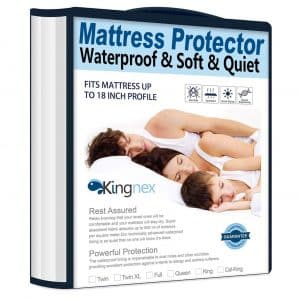 Kingnex Waterproof Mattress Protector, Breathable Design