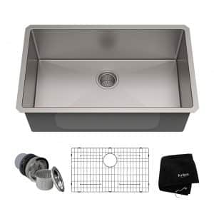 Kraus KHU100-30 16 Gauge 30-inch Undermount Single kitchen Bowl Sink