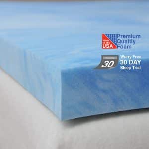 Sure2Sleep 3-LB High Density Plush Gel Memory Foam Mattress Topper