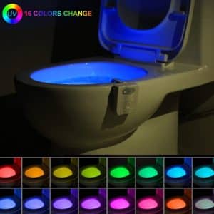 16-Color UV Sterilization Toilet Night Light Gadget