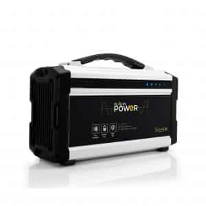 SereneLife Battery Portable Generator, SLSPGN30, 222 watt Solar panel Compatible