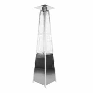 Garden Radiance Dancing Flames Stainless Steel Pyramid Patio Heater
