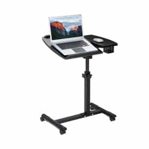 LANGRIA Laptop Stand Rolling Cart for Office and Home