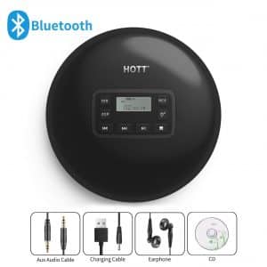 HOTT Portable CD Player with Bluetooth
