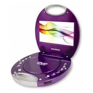Sylvania SDVD7046-Purple 7-Inch Portable DVD Player with Integrated Handle, Purple