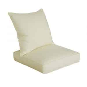 SewKer Indoor and Outdoor White 3606 Patio Deep Seat Cushion