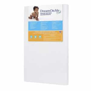 Dream On Me three White Mini and Portable Crib Mattress