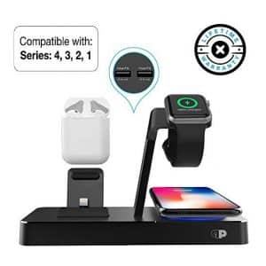 Press Play ONE Dock Power Station Dock for Apple Watch and iPhone – Black
