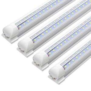 YKUNLED 8ft LED Light Fixture, 7200 Lumens with High Output (4-Pack)