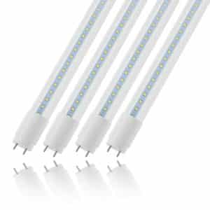 Romwish 4ft LED Light Bulbs, 6000K Cool White, with Clear Cover