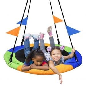 PACEARTH 40 Inch Saucer Tree Swing