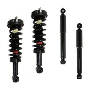 DTA 70090X Full Set 2 Front Complete Strut Assemblies With Springs and Mounts