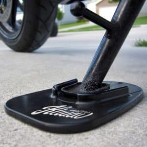 KiWAV Black 1-piece Motorcycle kickstand pad