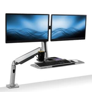 Mount-It Stand Up Workstation with Dual Monitor Mount