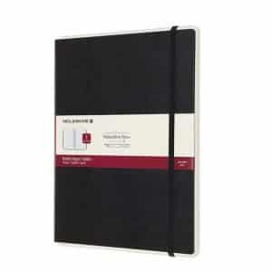 Moleskine Hard Cover Ruled Smart Notebook, Black