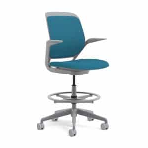 Steelcase Platinum Base Standing Desk Chair