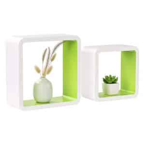Homewell Set of 2 Cube Floating Shelves