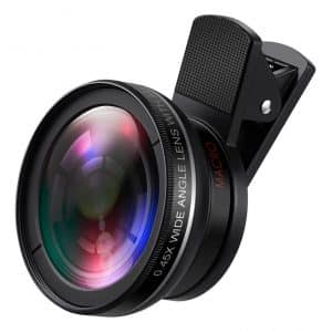 AMIR Yotube, Filming Phone Camera Lens Kit Clip-On iPhone Lens Kit