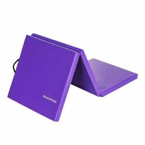 BalanceFrom 2’’ Thick Tri-Fold Folding Exercise Mat with Carrying Handle