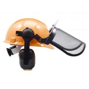 MESTUDIO Forestry Safety Helmet with Protective Visors and Hearing Protection System, Chainsaw Hat