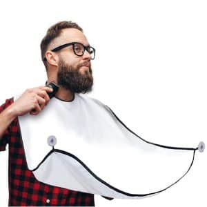 HUPBIPY Beard Bib, Non-Stick Material – white